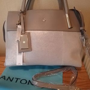 Antonio Melani leather satchel with shoulder strap